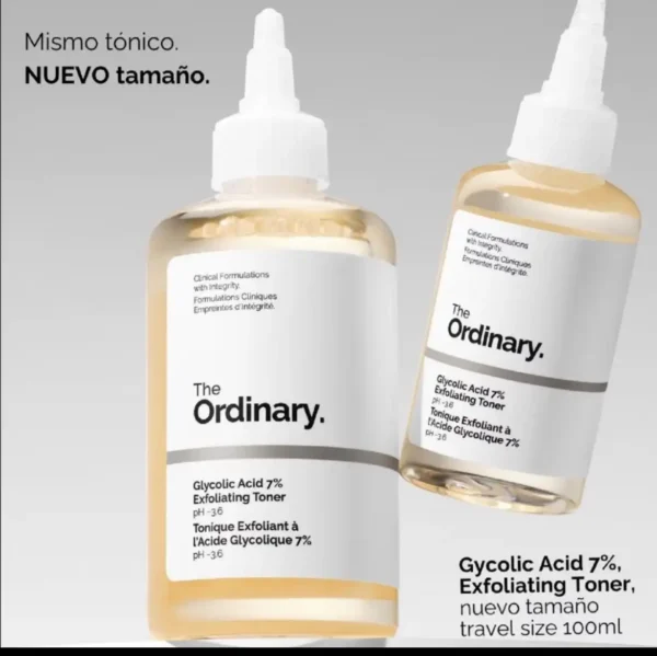 The Ordinary Tónico Exfoliante de Ácido Glicólico 7%: Ideal para Piel Normal